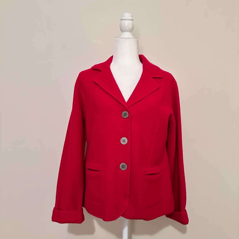 CHICO'S Wool Blazer. Size 1 (M/L)